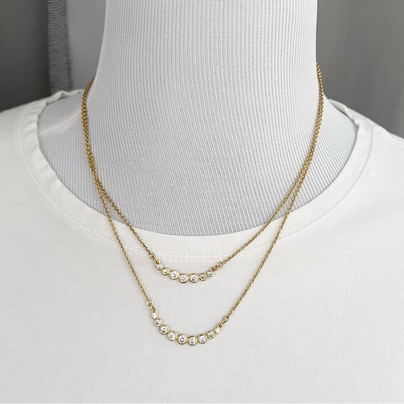 Kate Spade Layered Crystal Necklace - Picture 2 of 6